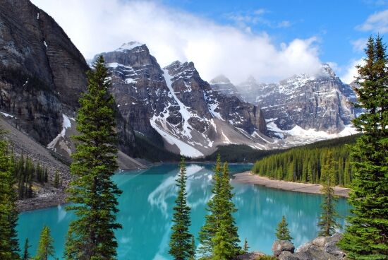 Moraine Lake in Banff National Park, Alberta, Canada