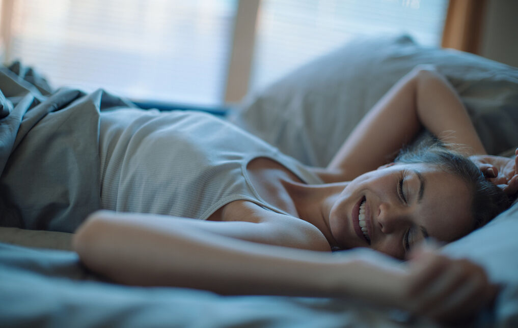 Photo of a woman sleeping