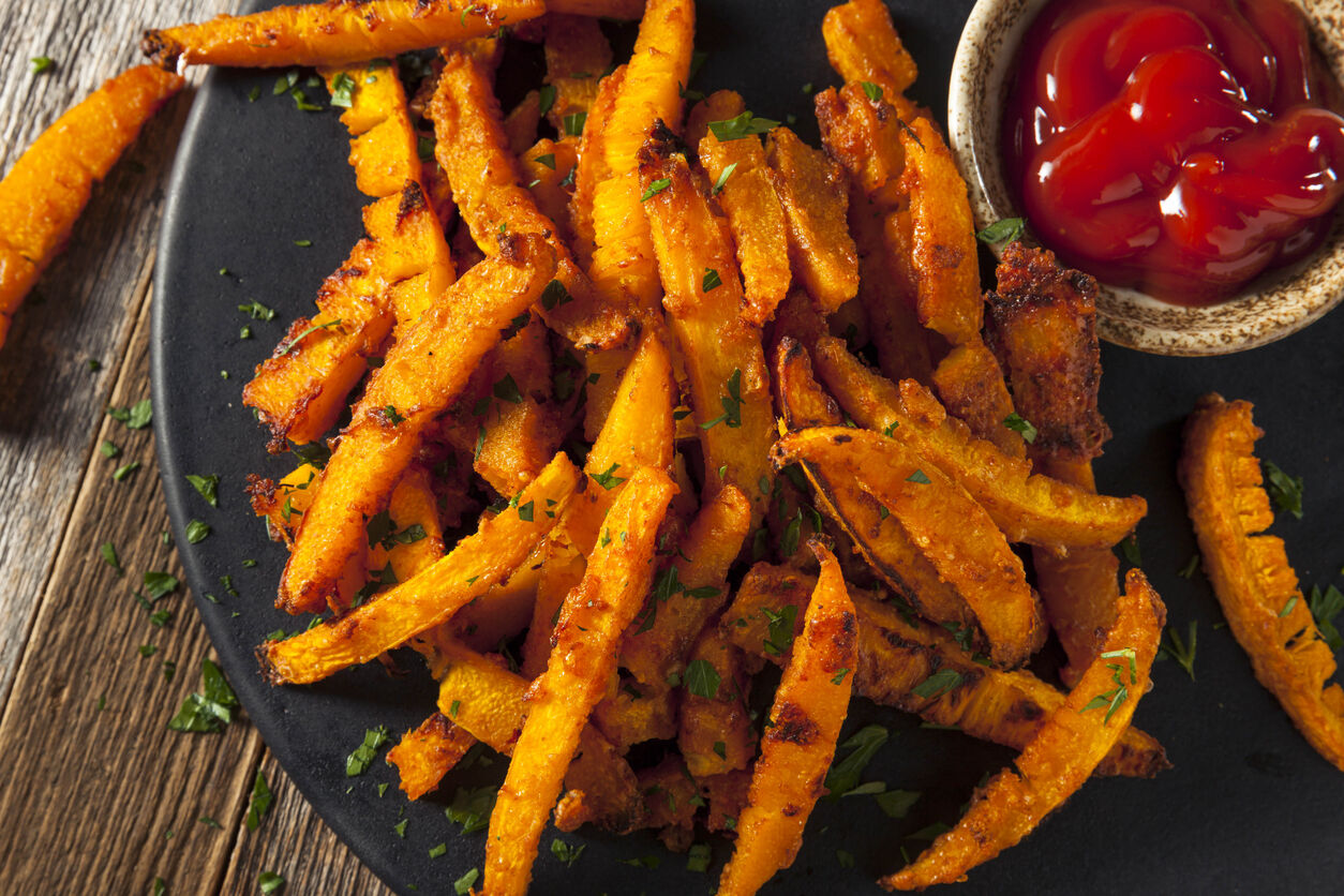 Homemade Organic Pumpkin French Fries