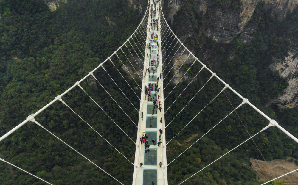 Zhangjiajie glazen brug