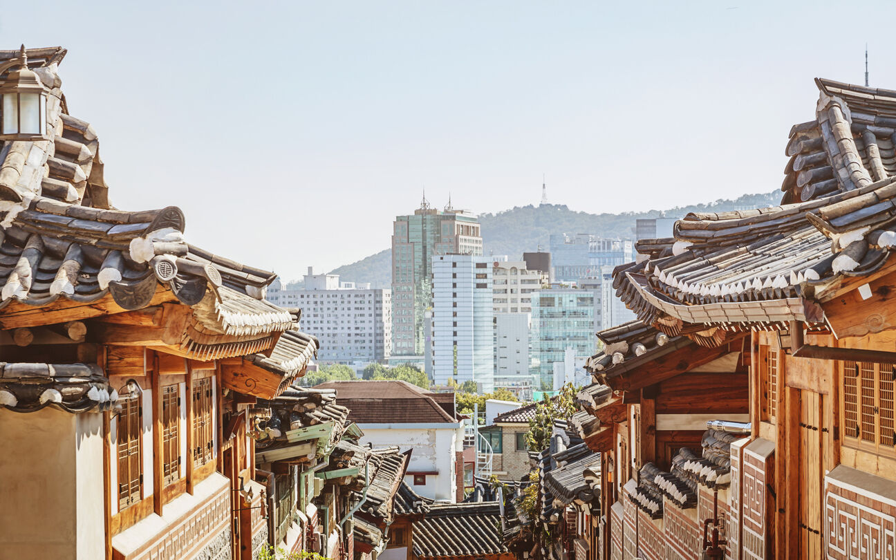 Bukchon Hanok Village Seoul Historic Neighborhood South Korea