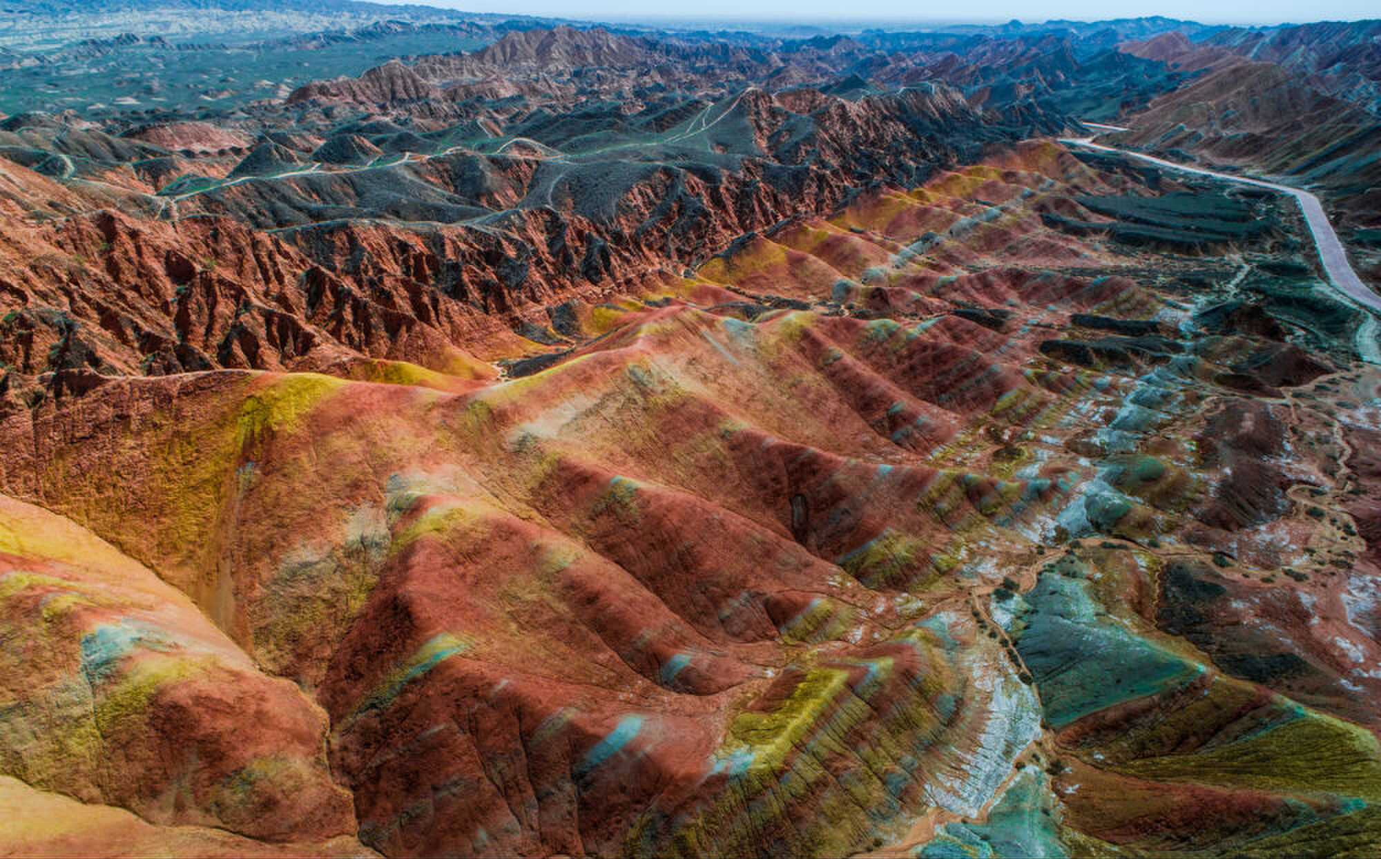 zhangye danxia nationaal geologisch park china femfem