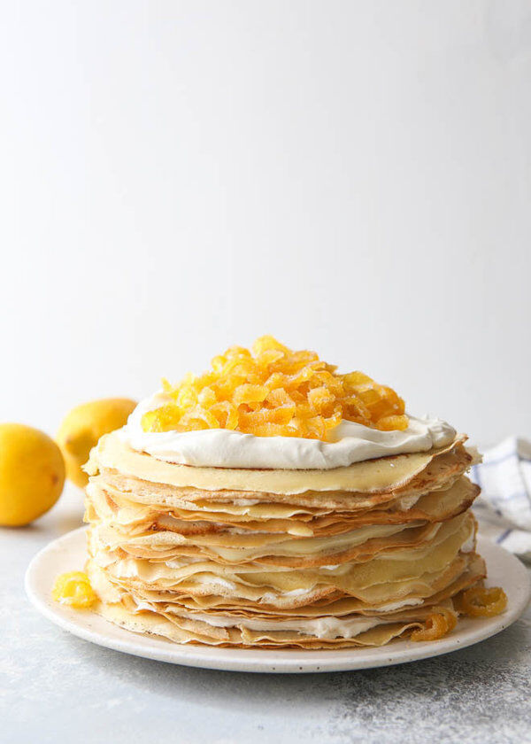 citroen crepe cake