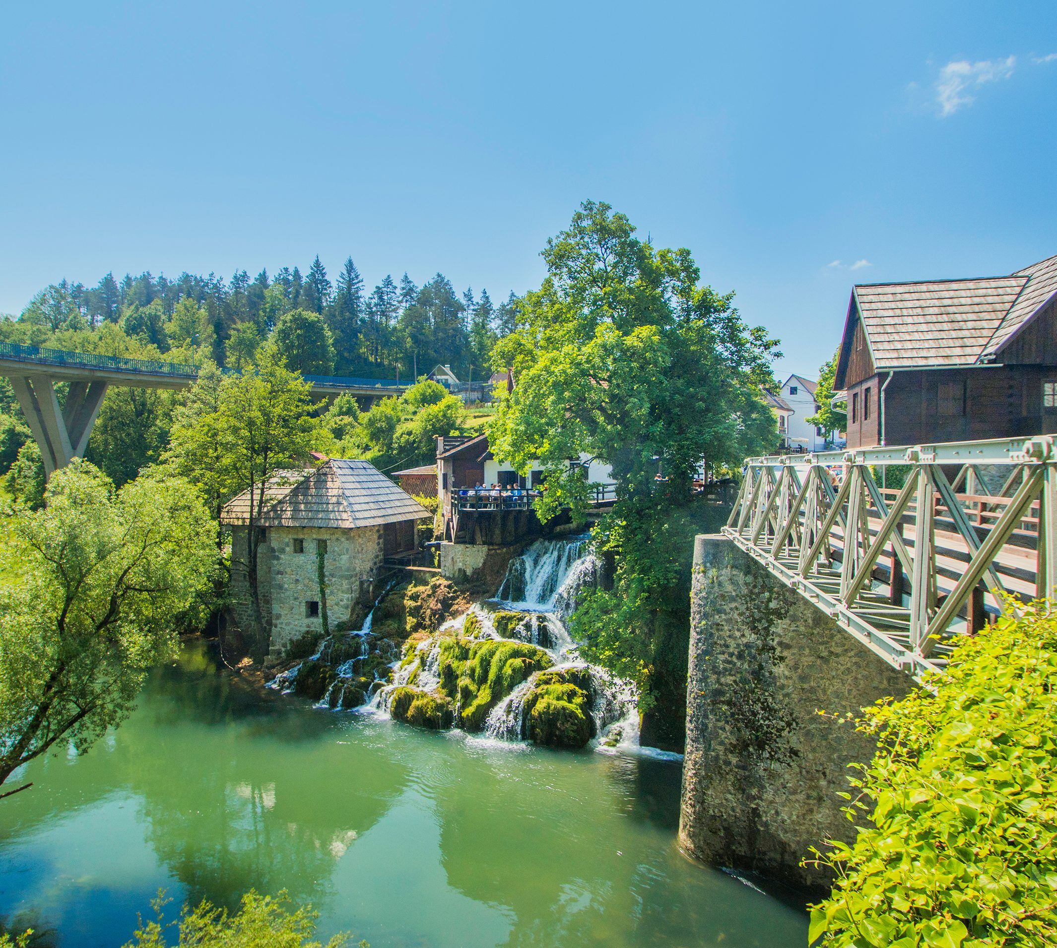 Korana river and village of Rastoke, Slunj, Croatia