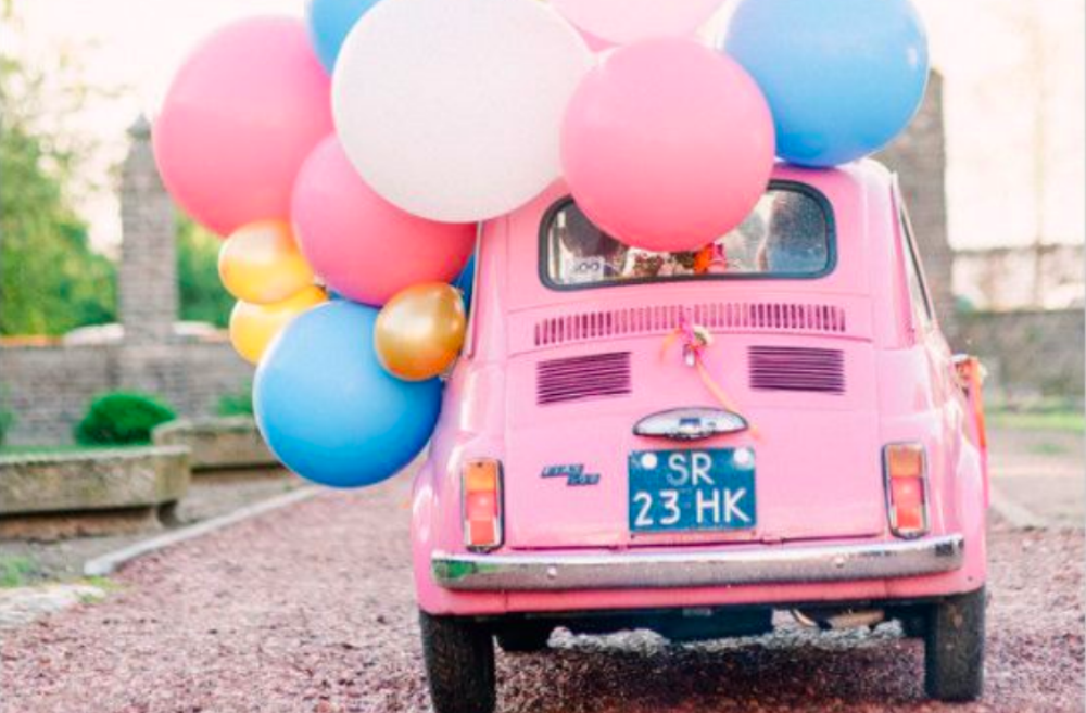 roze oldtimer Fem Fem
