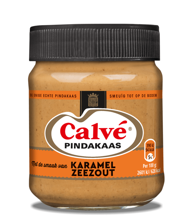 Calve Pindakaas karamel zeezout FEM FEM