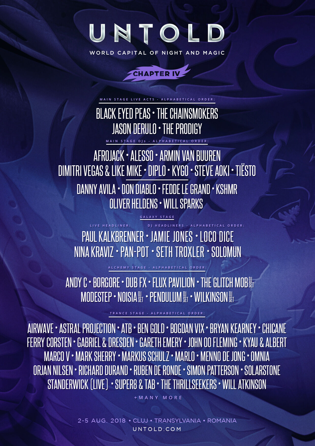 UNTOLD line up FEM FEM