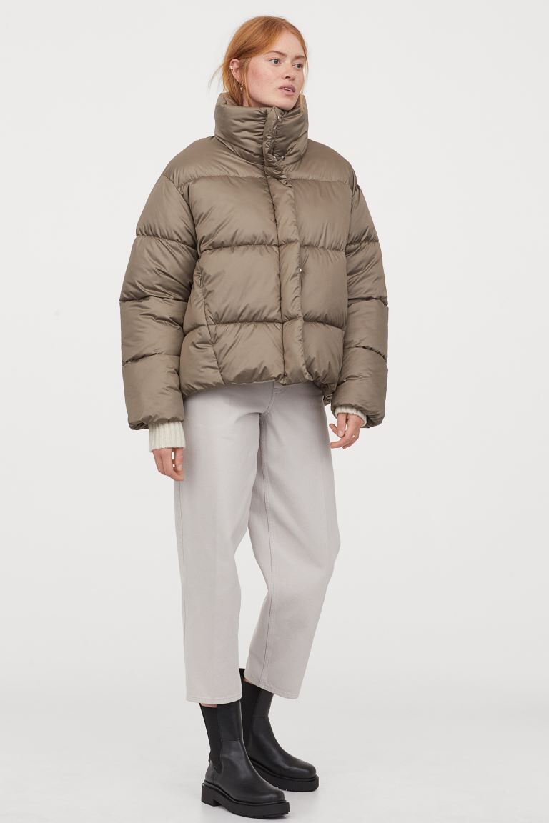 pufferjacket groen