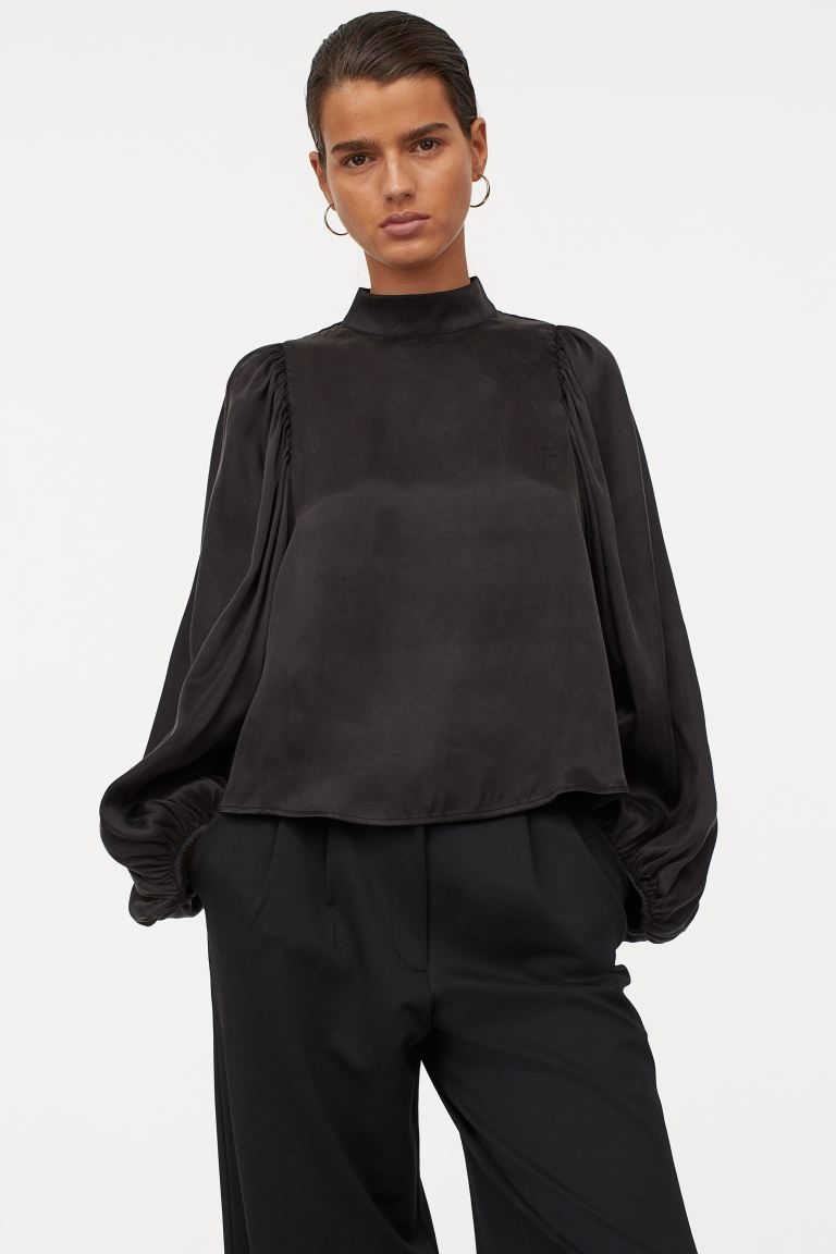satijnen blouse