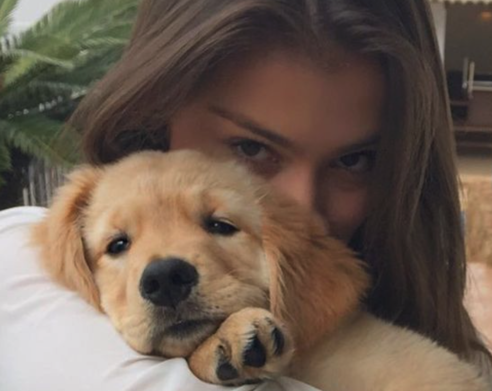 meisje hond
