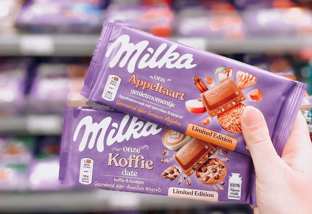 Lekker! Milka komt met een chocoladereep met appeltaart smaak