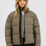Olaf Hussein Puffer Jacket Taupe