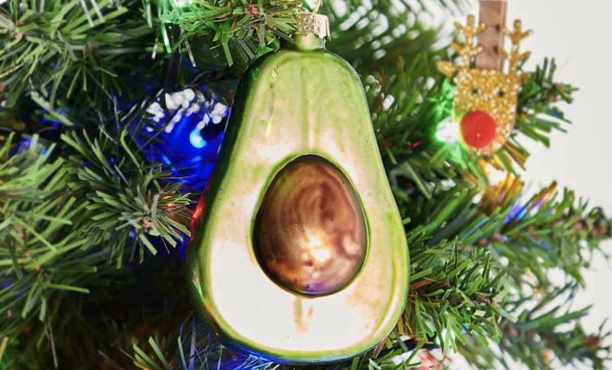 originele kerstballen avocado