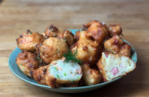 Zalm oliebollen
