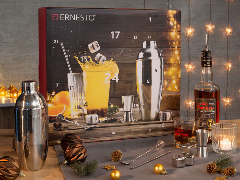 adventskalender met cocktailaccessoires