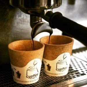 Eetbare koffiekop