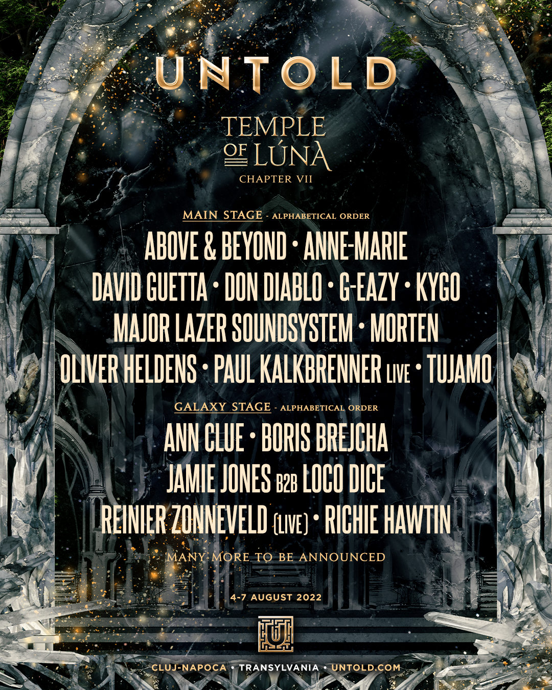untold festival line up