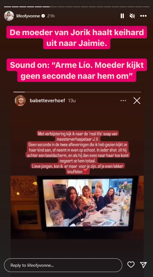 Moeder Lil Kleine kritiek op Jaimie Vaes opvoeding