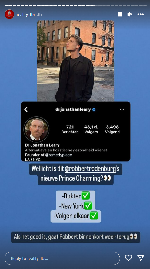 Robbert Rodenburg vriend geruchten