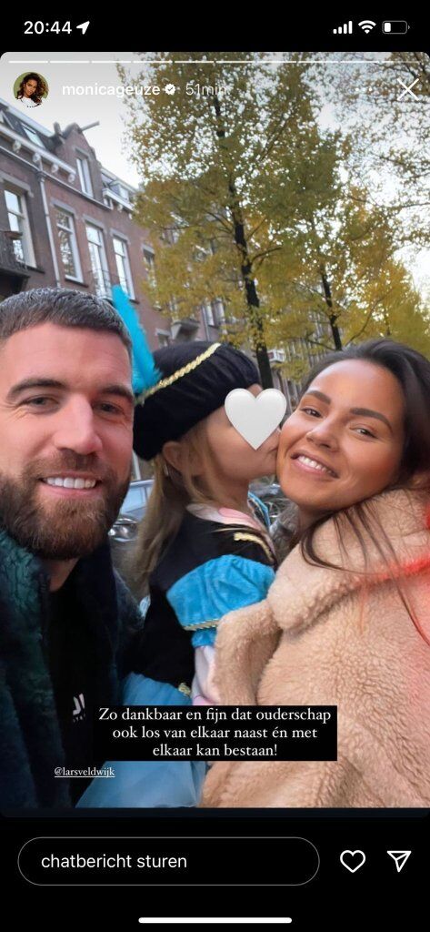 Monica Geuze en Zara-Lizzy herenigd met Lars Veldwijk