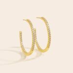 Oorbellen hoops goud gold plated