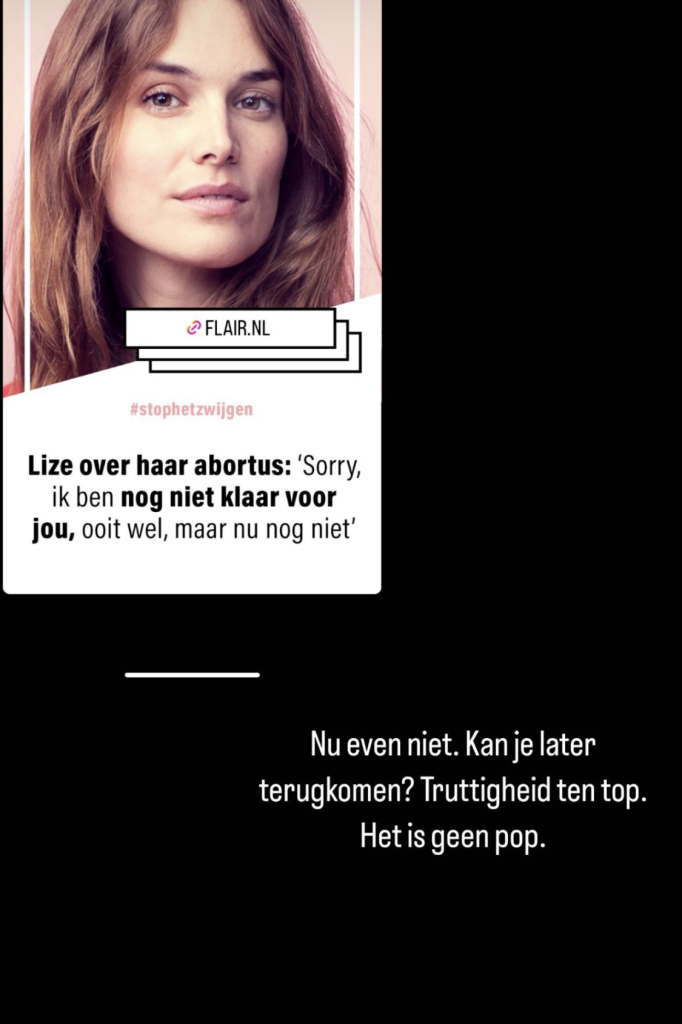 Lize Korpershoek abortus column 
