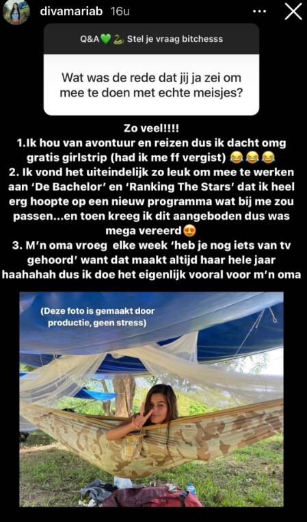 reden deelname diva echte meisjes in de jungle