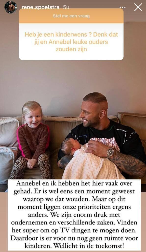 Hebben René en Annebel een kinderwens?