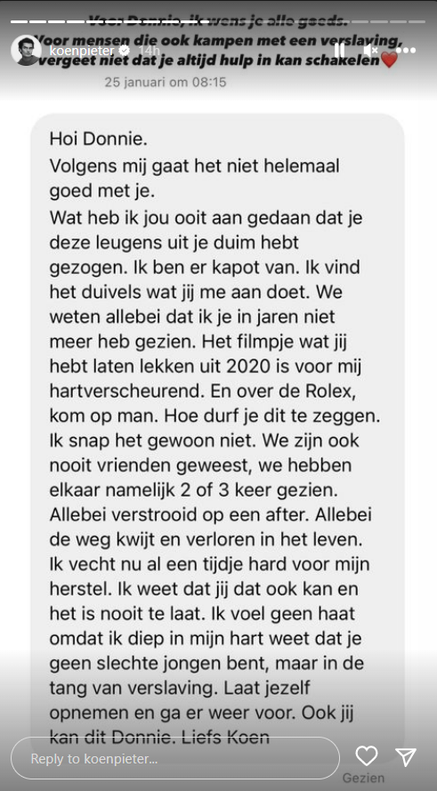 Yvonne Coldeweijer aangifte Koen Pieter van Dijk 