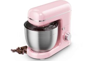 pastelroze keukenapparatuur