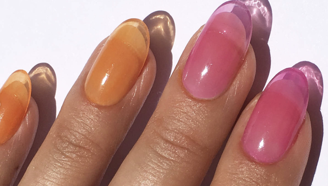 lip oil nails