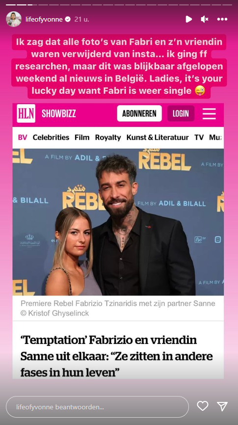 life of yvonne fabrizio is weer single