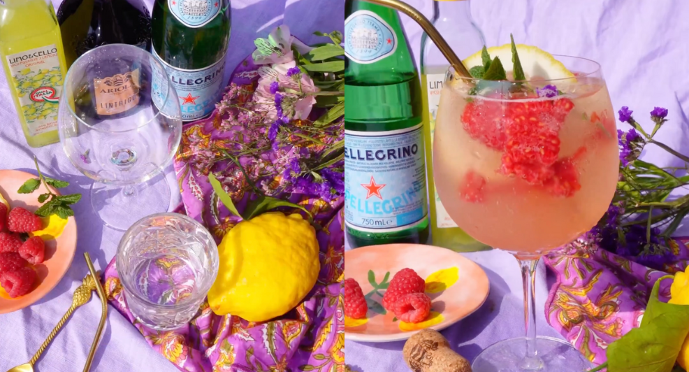 limoncello framboos spritz