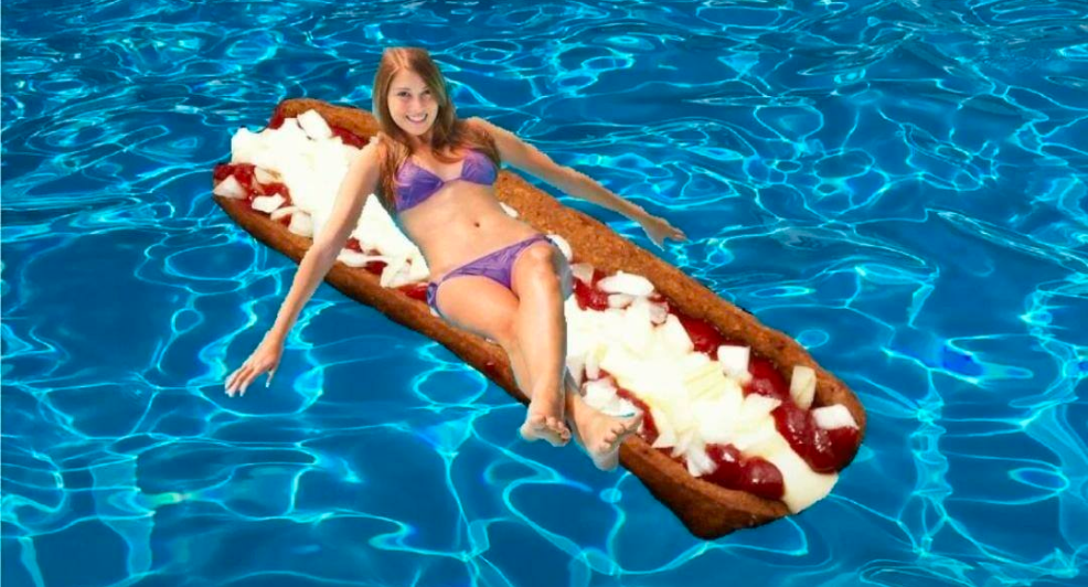 opblaasbare frikandel