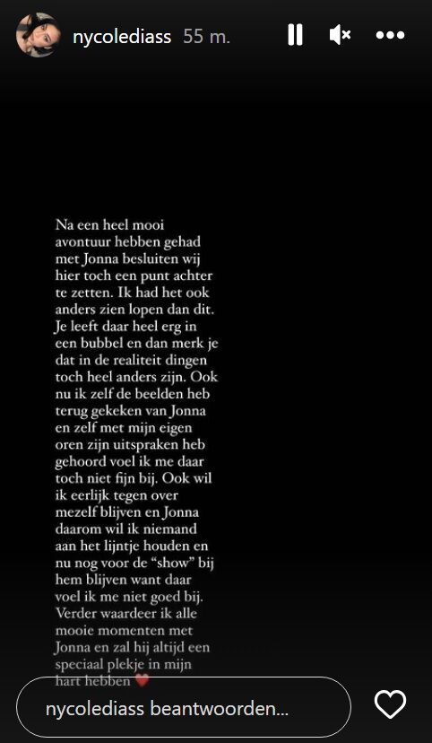 nycole jonna uit elkaar