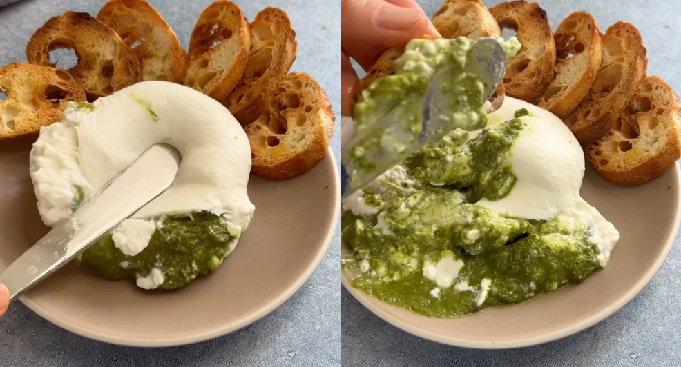 pesto burrata