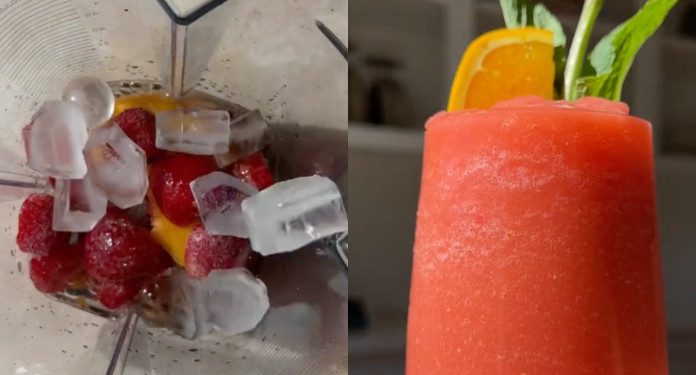 strawberry aperol spritz frozen
