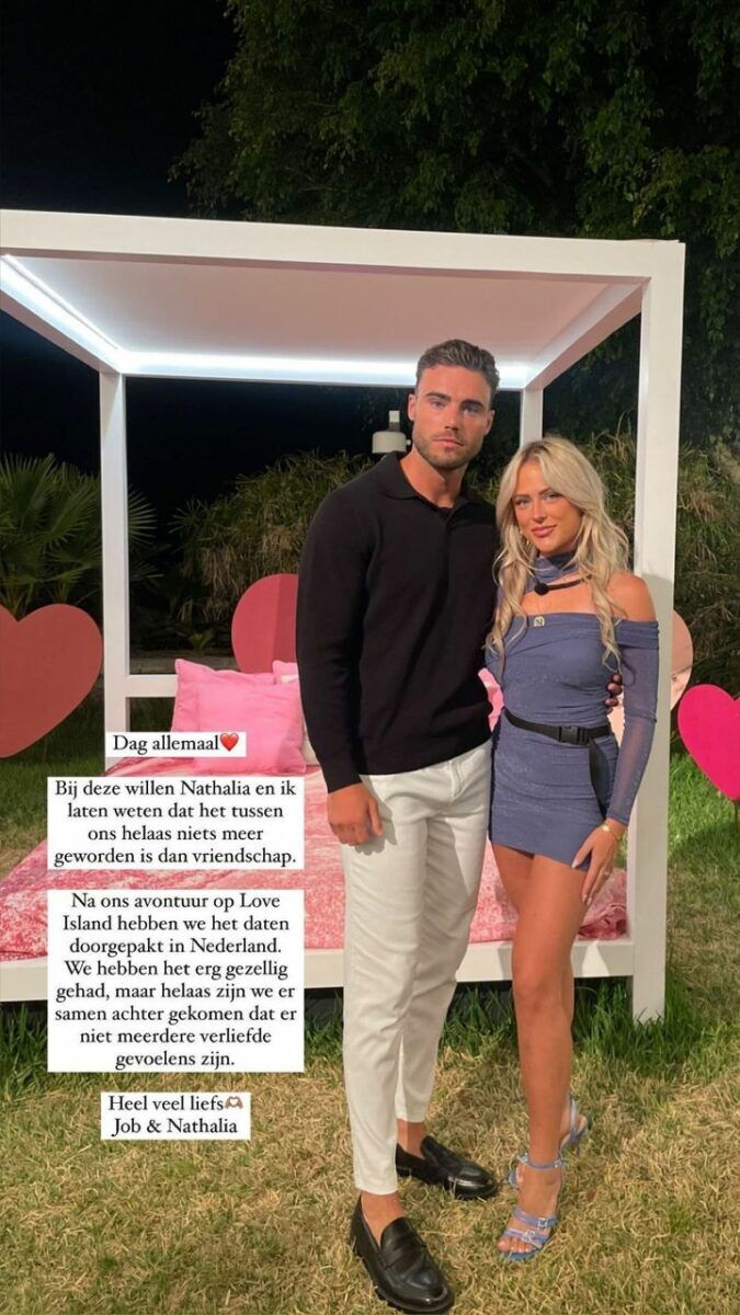 nathalia bouwhuis job stevens love island uit elkaar