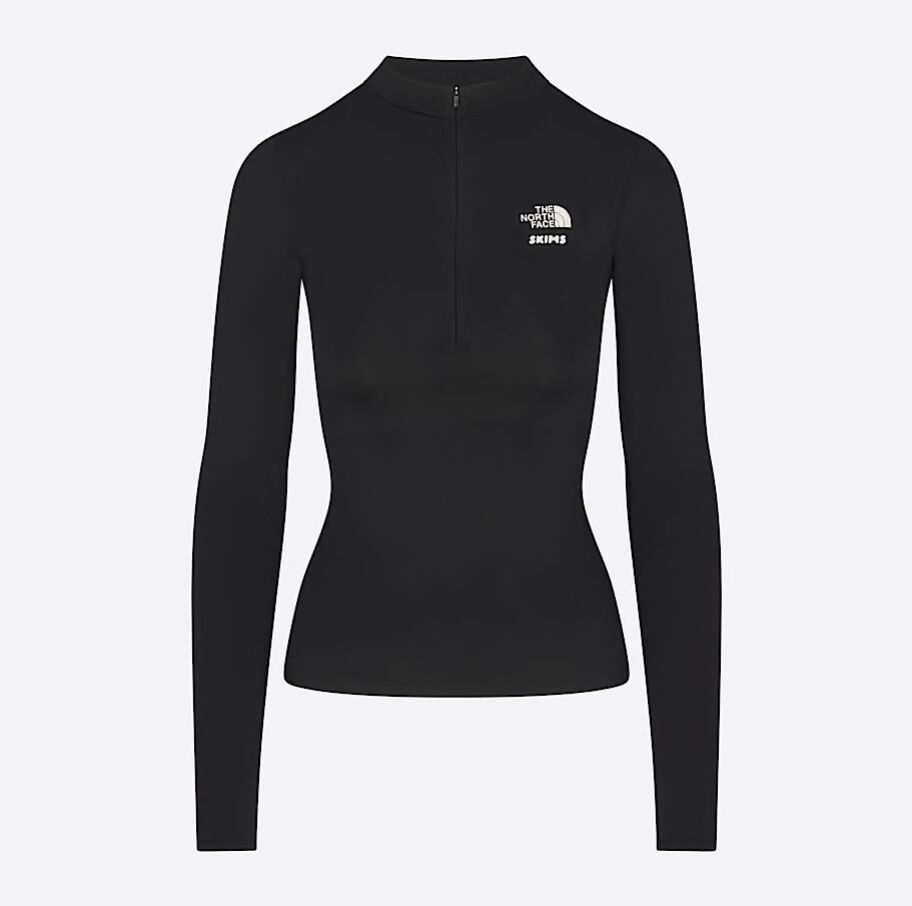 SKIMS x The Northface lange mouwen top zwart
