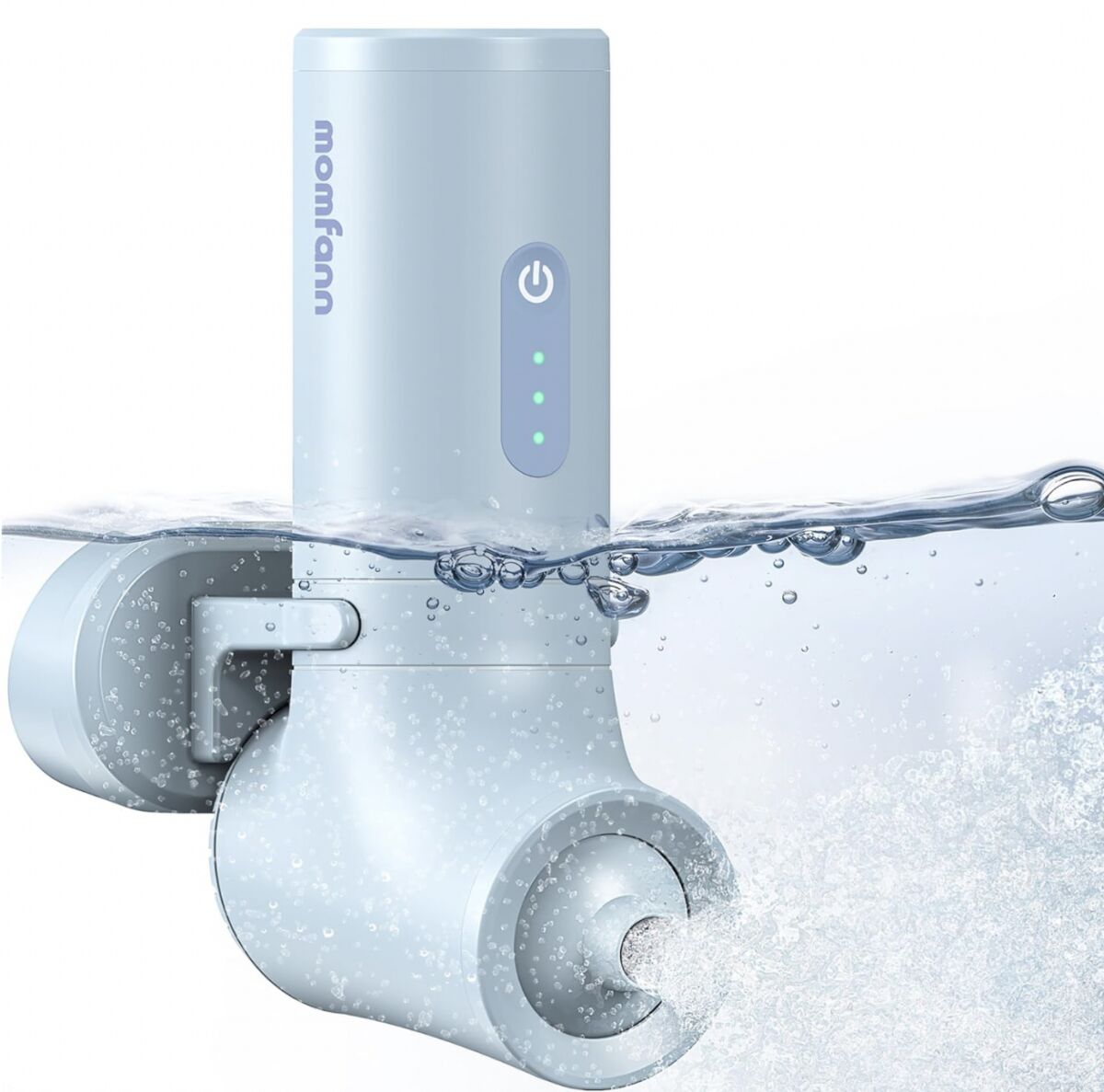 Blauwe bubbelmaker van Amazon