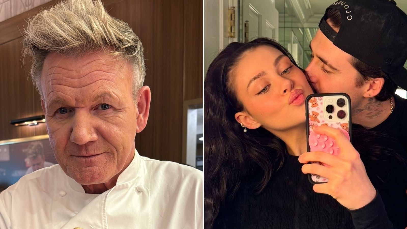 Gordon Ramsay en Brooklyn en Nicola Peltz Beckham.