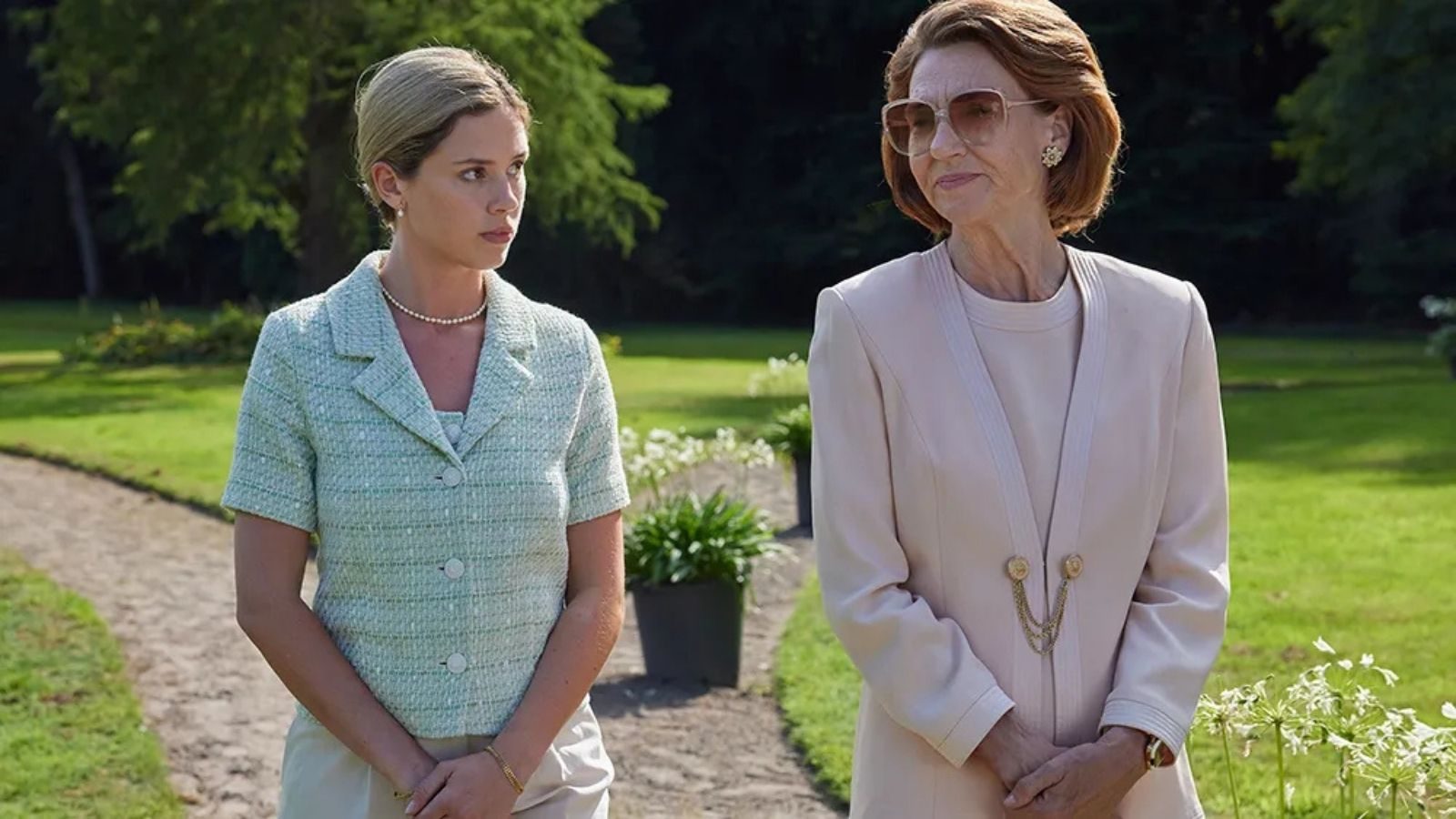 Máxima en koningin Beatrix.