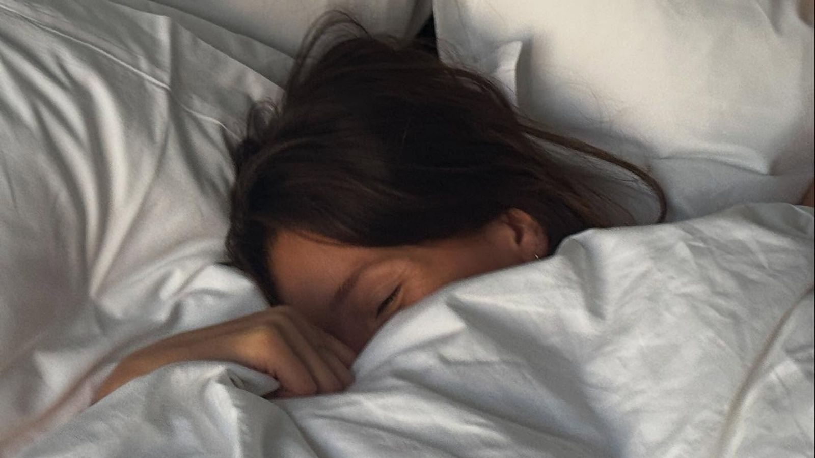 Meisje in bed.