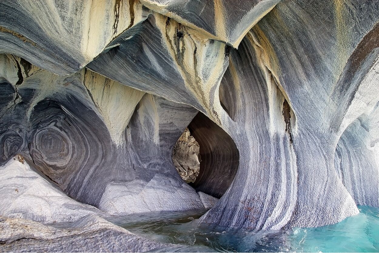 The Marble Cathedral at the General Carrera Lake, Patagonia, Chile