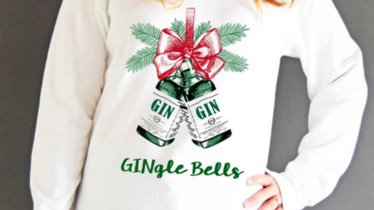 Illustratie voor: Kerstmis gaat dit jaar nog beter worden met deze GINgle bells trui