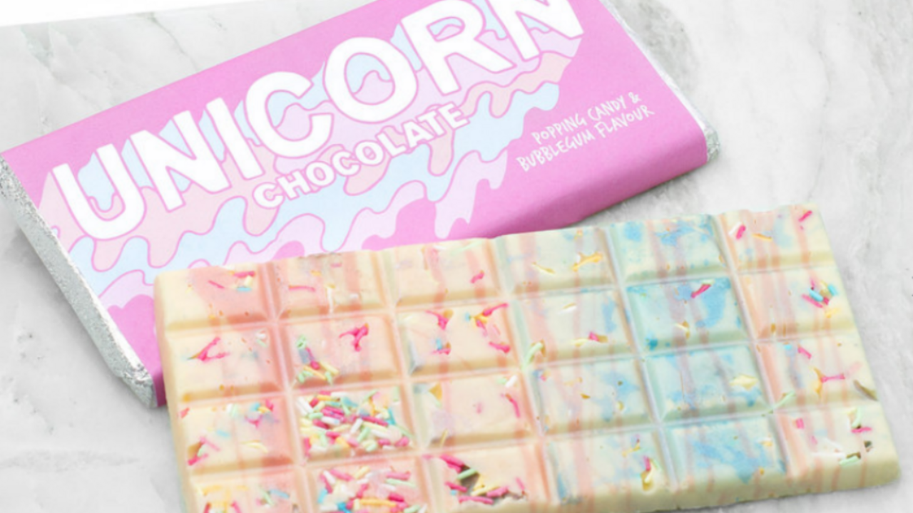 Illustratie voor: Deze unicorn chocoladereep wil je nu proeven