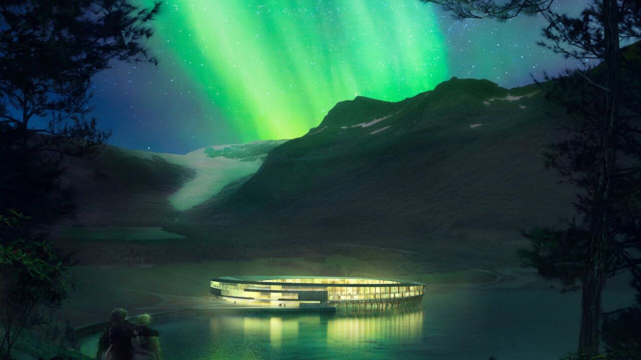 Illustratie voor: Dit duurzaamste hotel ter wereld is de beste plek om het Noorderlicht te spotten
