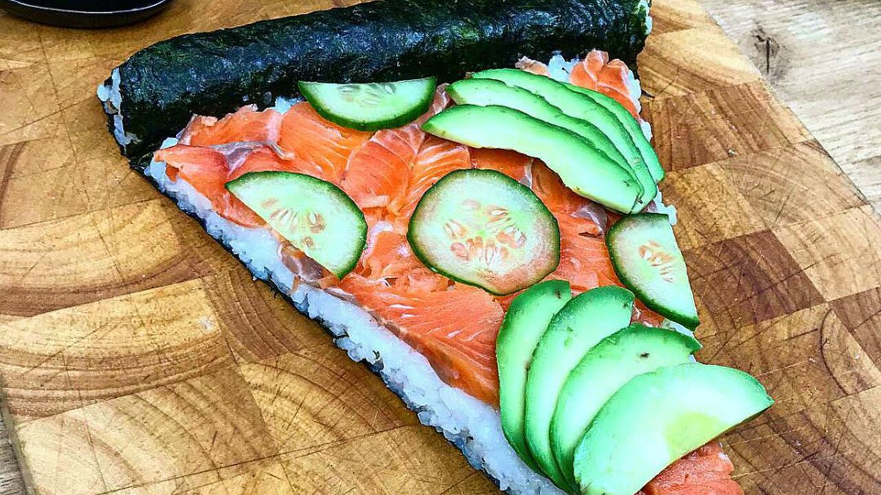Illustratie voor: Deze sushi pizza maak je super makkelijk zelf