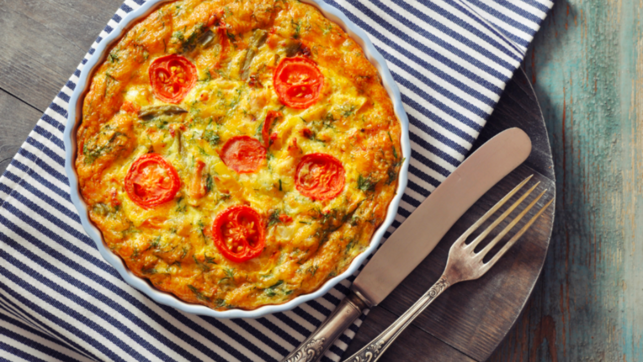 Illustratie voor: Recept: frittata met kip uit de oven