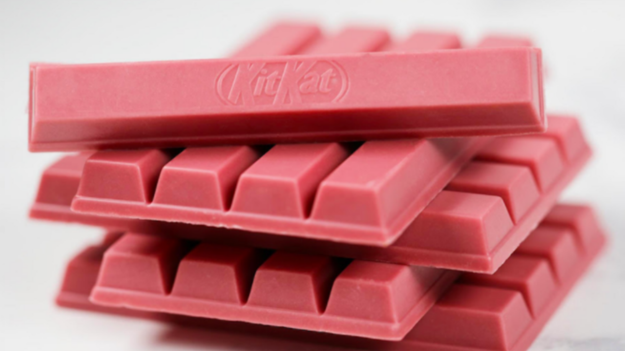 Illustratie voor: De roze KitKat komt naar Nederland